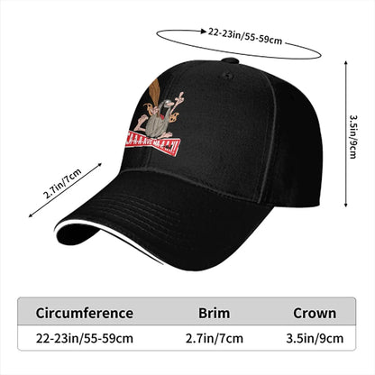 Captain Caveman Cartoon Snapback Baseball Cap