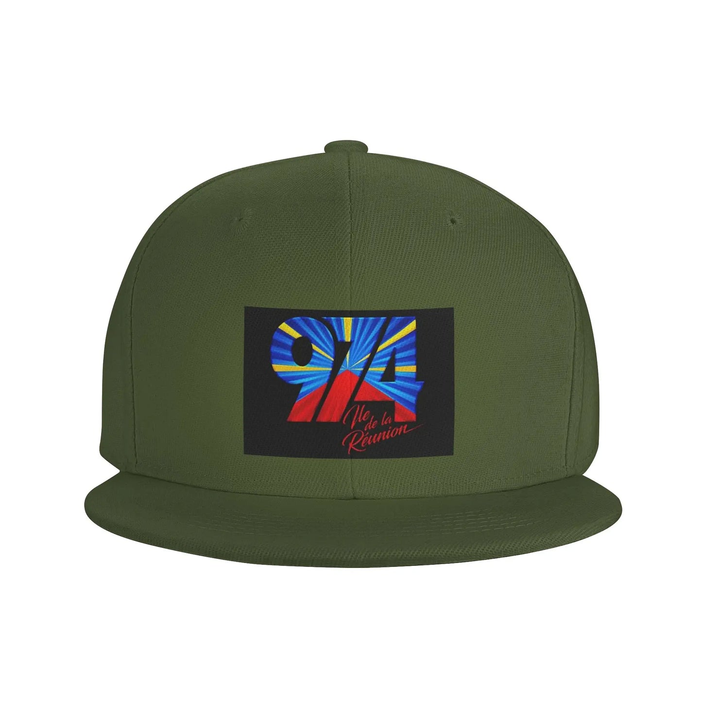 Reunion Island 974 Flag National Pride Snapback Cap