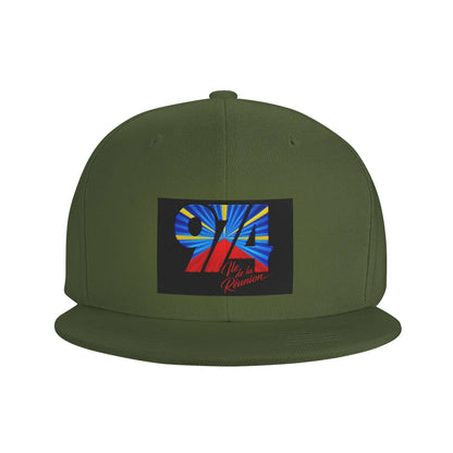 Reunion Island 974 Flag National Pride Snapback Cap