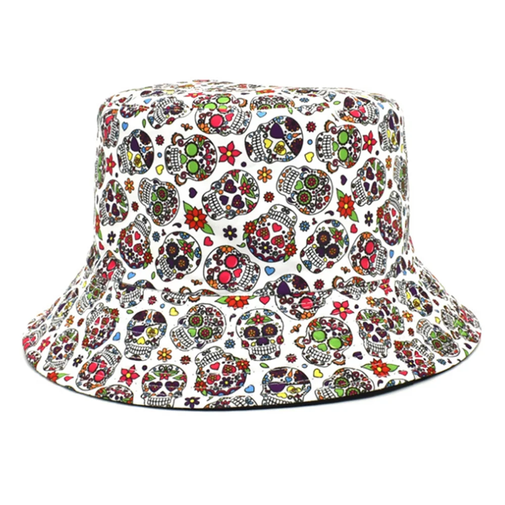 Unisex Skull Graffiti Bucket Hat