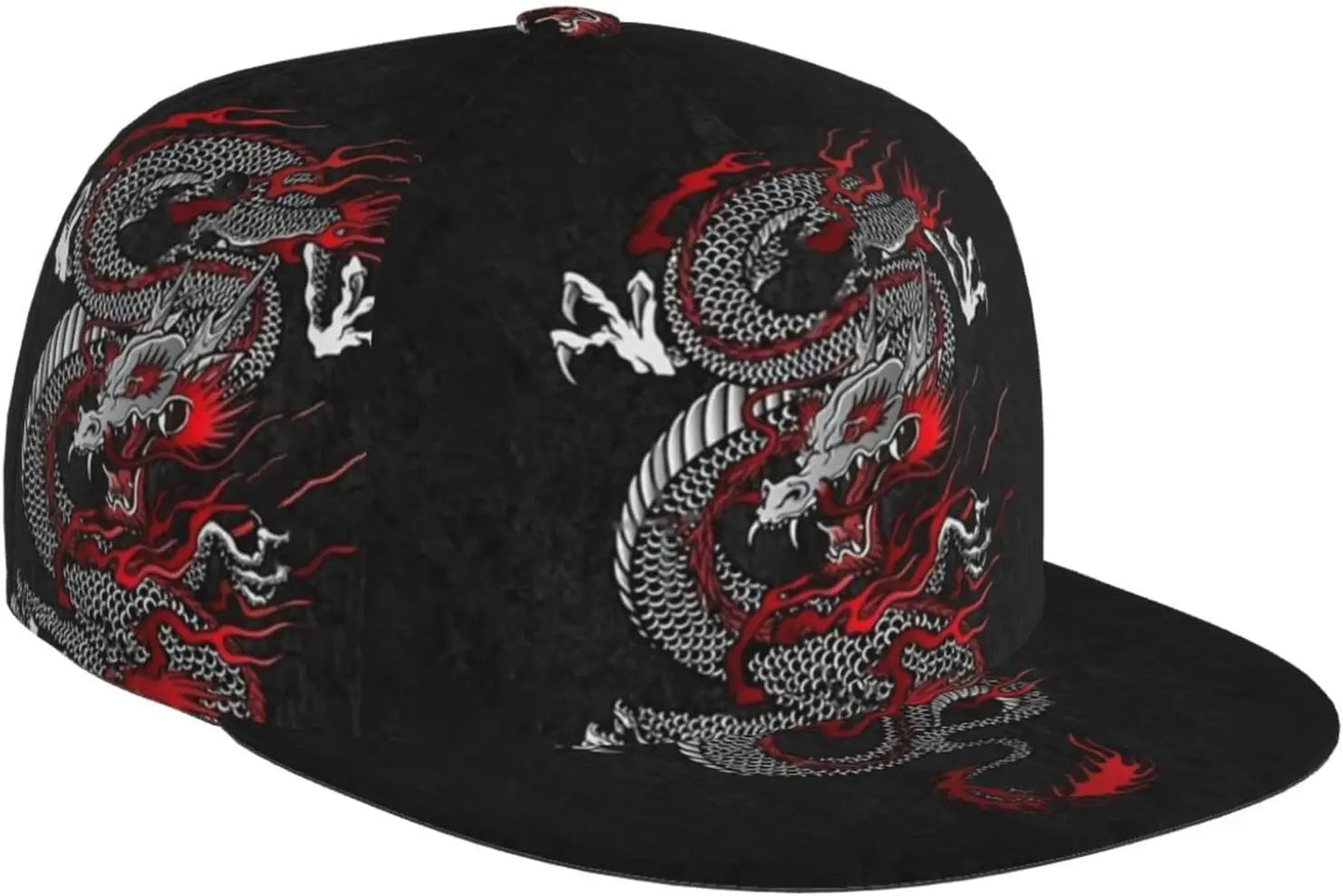 Dragon Flat Bill Adjustable Baseball Cap