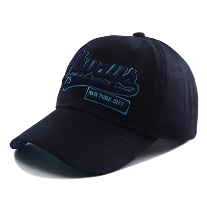 Korean Letter Embroidered Snapback Baseball Cap