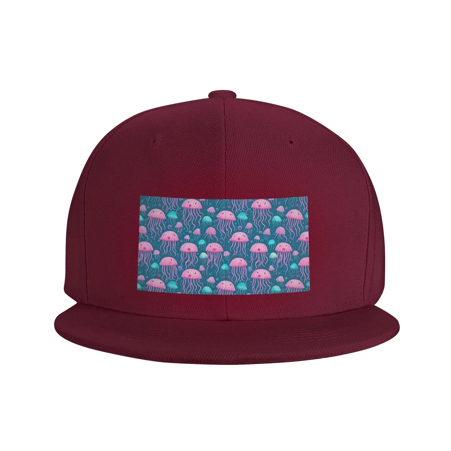 Elegant Jellyfish Marine Life Snapback Cap