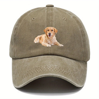 Golden Retriever Printed Hip Hop Baseball Cap