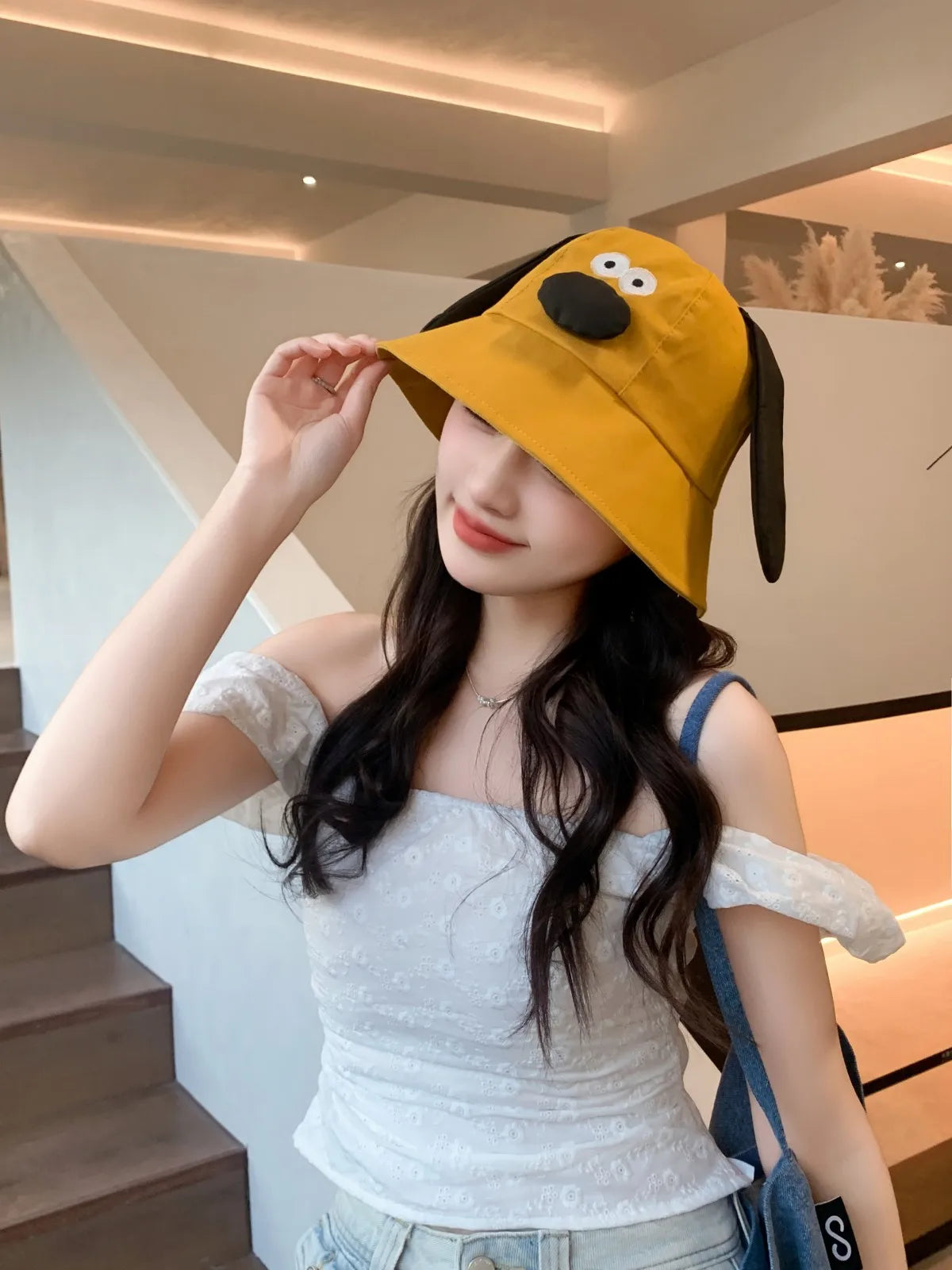 Unisex Cute Dog - Bear Cartoon Bucket Hat