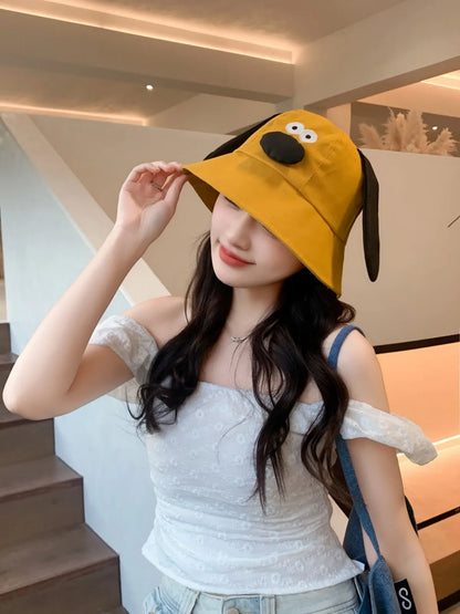 Unisex Cute Dog - Bear Cartoon Bucket Hat