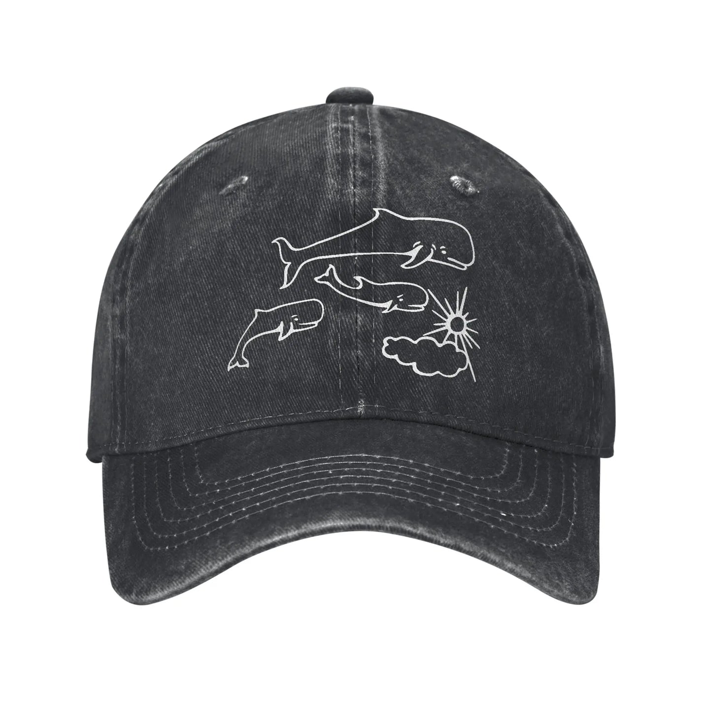 Whales And Sun Tattoo Extremoduro Baseball Cap