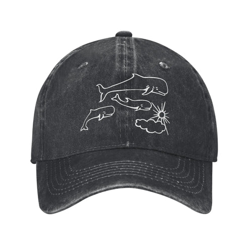 Whales And Sun Tattoo Extremoduro Baseball Cap