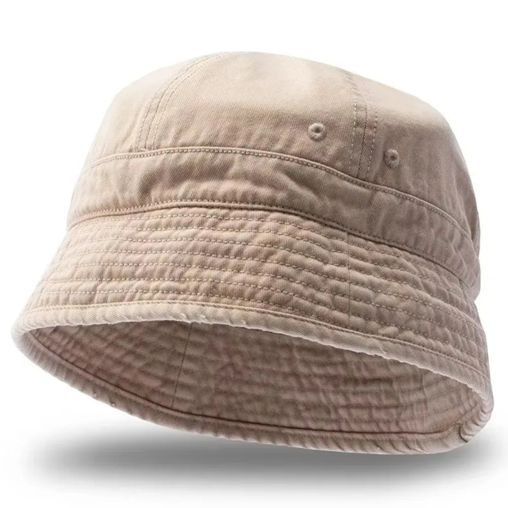 Casual Retro Japanese Style Short Brim Bucket Hat