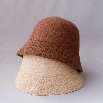 Simple Wool Women’s Winter Bucket Hat