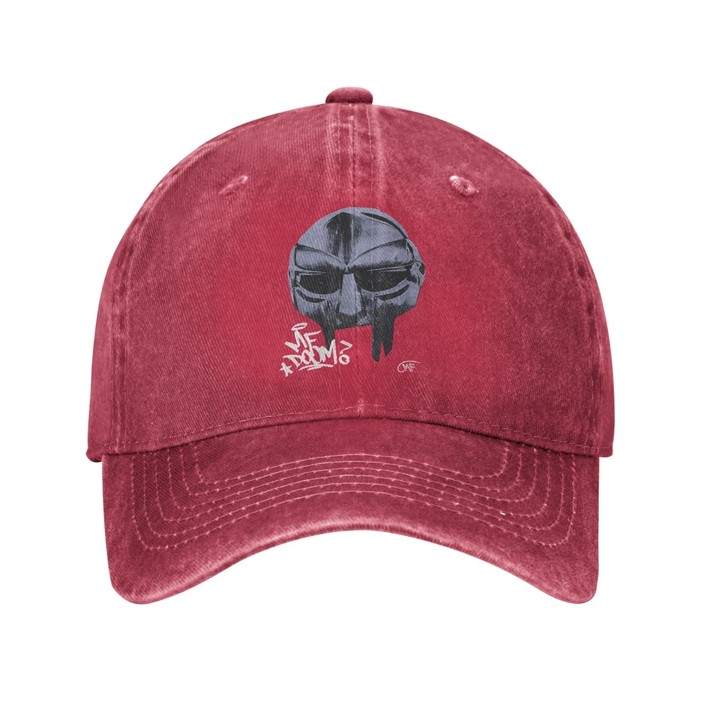 MF Doom Washed Breathable Snapback Baseball Cap