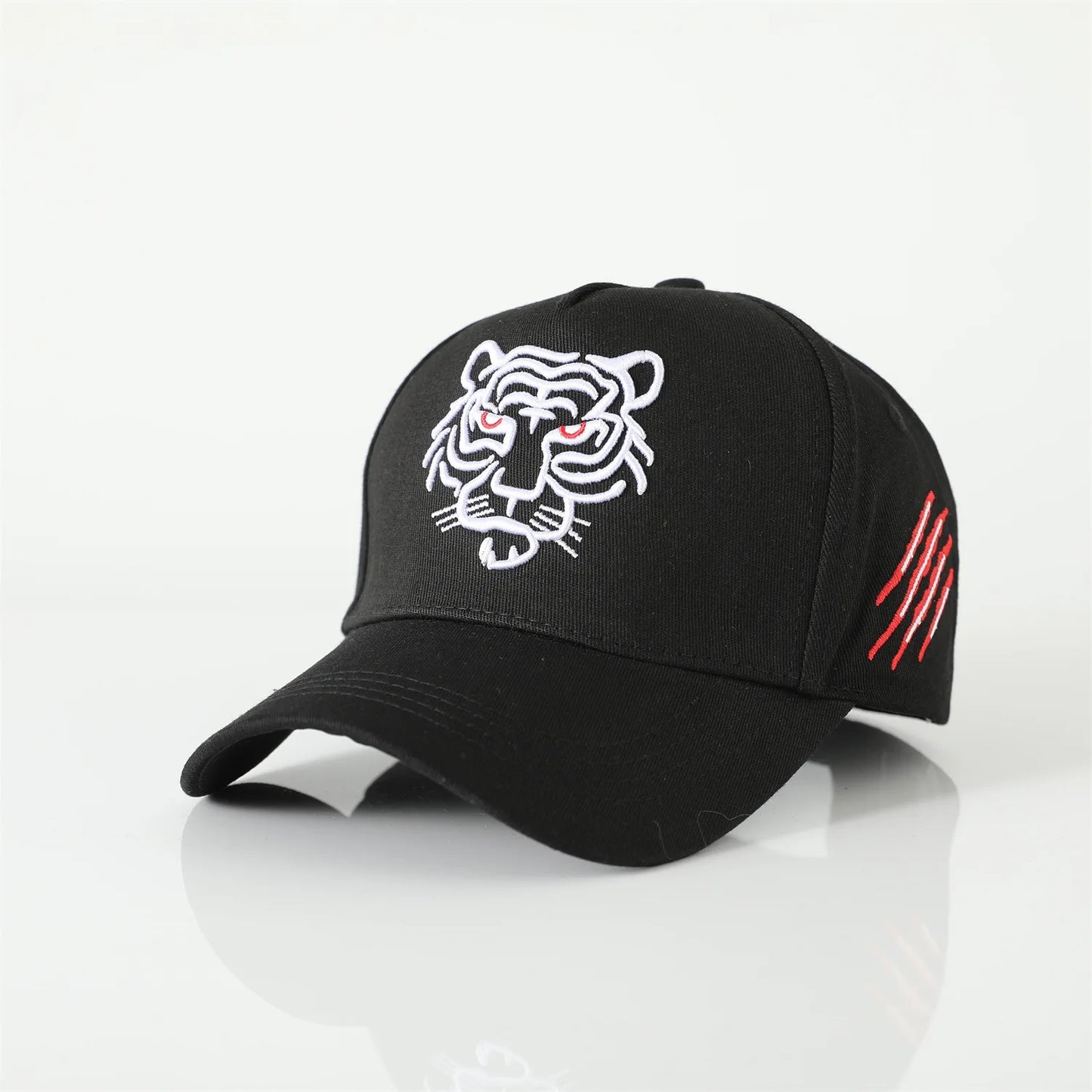 Unisex Tiger Embroidered Hip Hop Baseball Cap