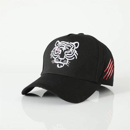 Unisex Tiger Embroidered Hip Hop Baseball Cap
