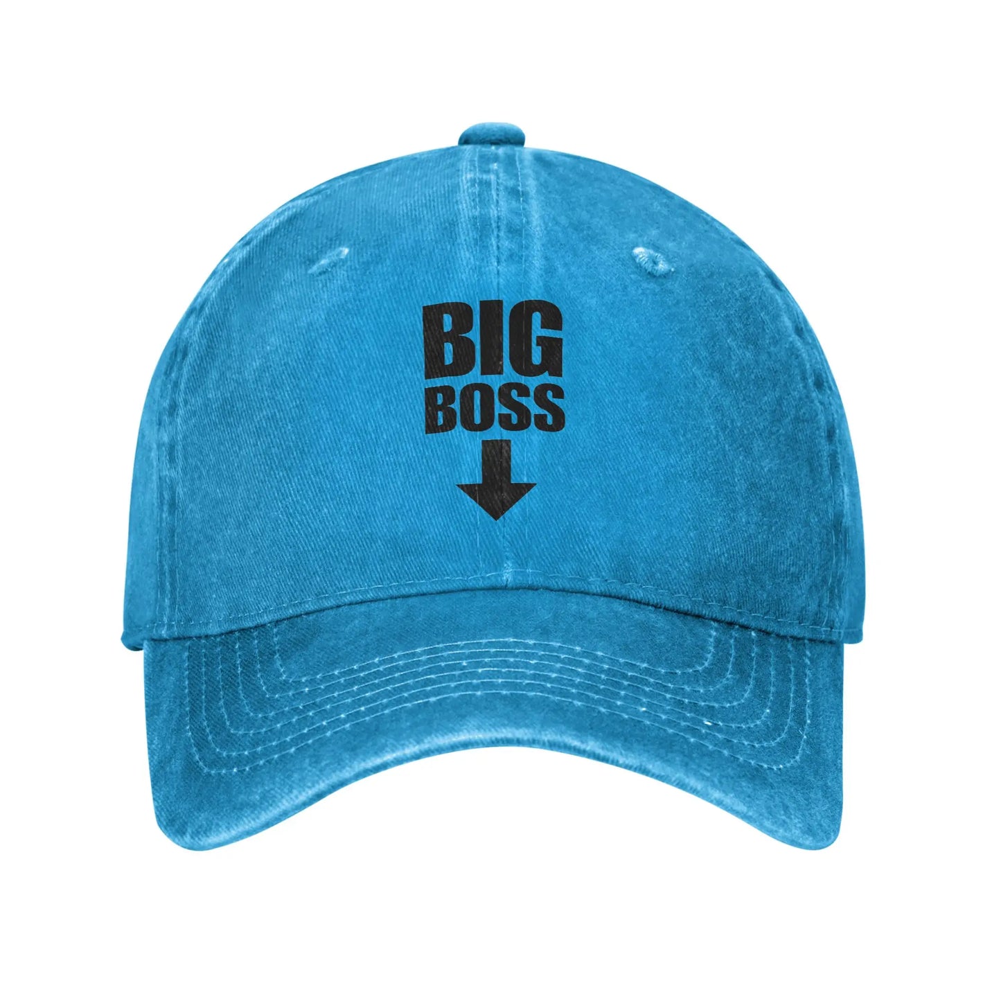 Big Boss Arrow Pointing Denim Baseball Cap