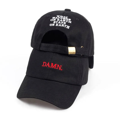 Luxury New Unisex DAMN Embroidery Baseball Designer C