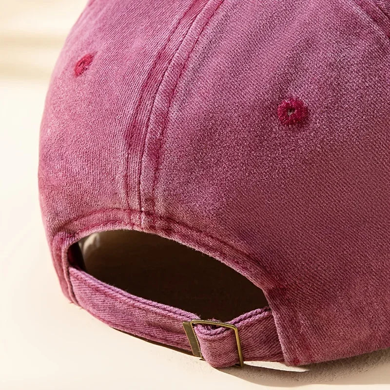 Vintage Palm Tree Washed Cotton Baseball Cap