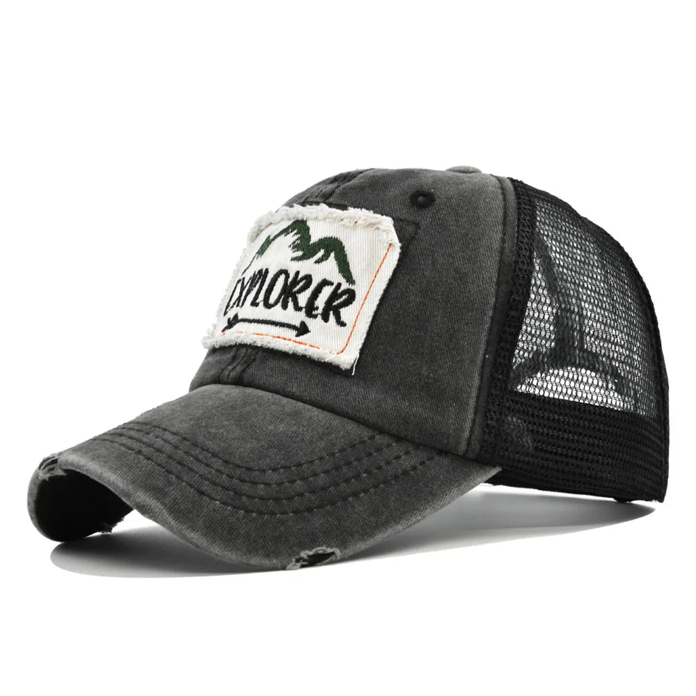 Explorer Large Letter Embroidered Baseball Cap