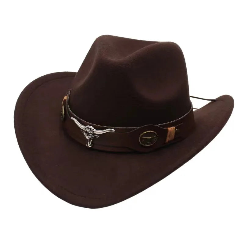 Black Wool Western Cowboy Hat