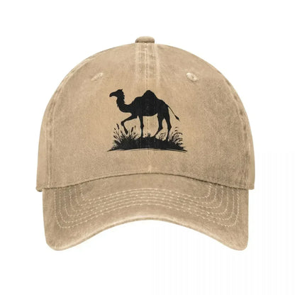Vintage Distressed Camel Silhouette Baseball Cap