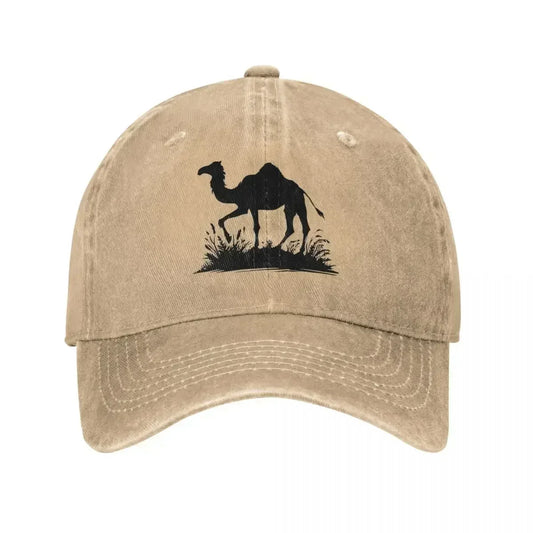 Vintage Distressed Camel Silhouette Baseball Cap