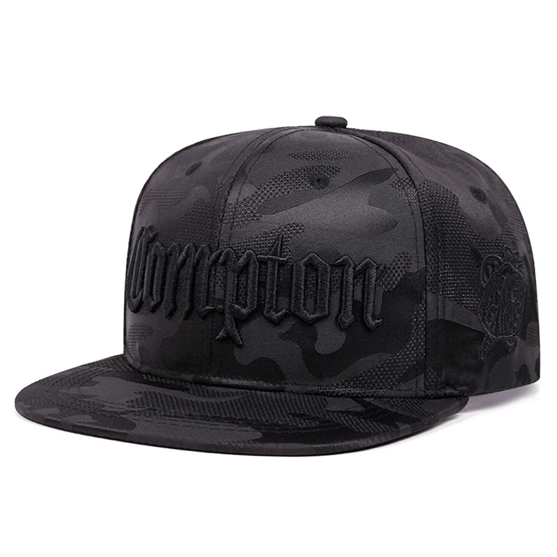 New Camouflage Compton Embroidery Snapback Cap