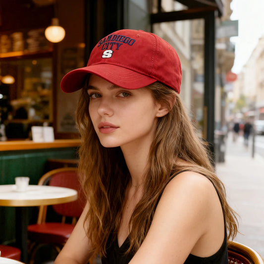 Wide Brim Face-Slimming Baseball Cap