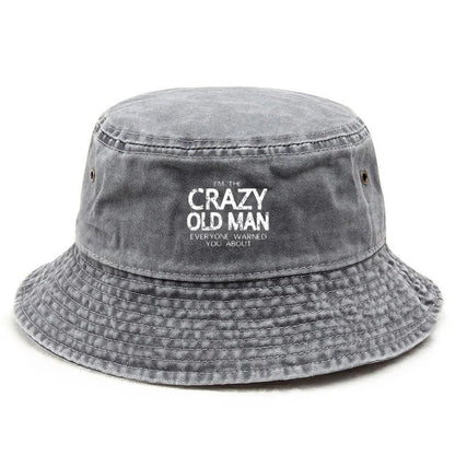 Grandpa Cotton Washed Vintage Humor Retired Life Bucket Hat