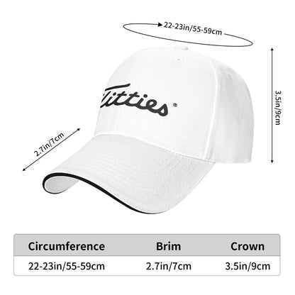 Funny Golf Ball Logo Y2K Baseball Cap