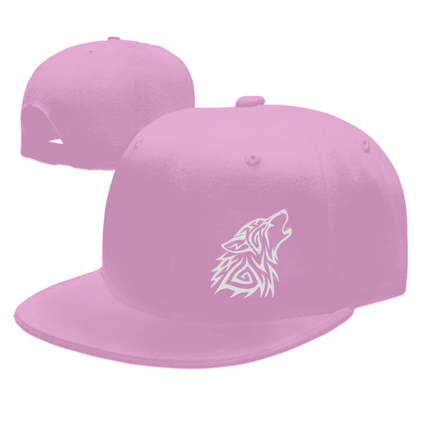 Tribal Wolf Howl Hip Hop Snapback Cap