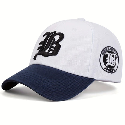 Unisex Gothic FLB Letter Embroidery Casual Baseball Cap