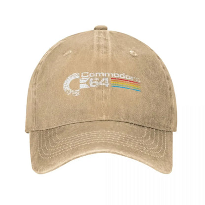 Hip Hop Retro Commodore 64 Denim Baseball Cap