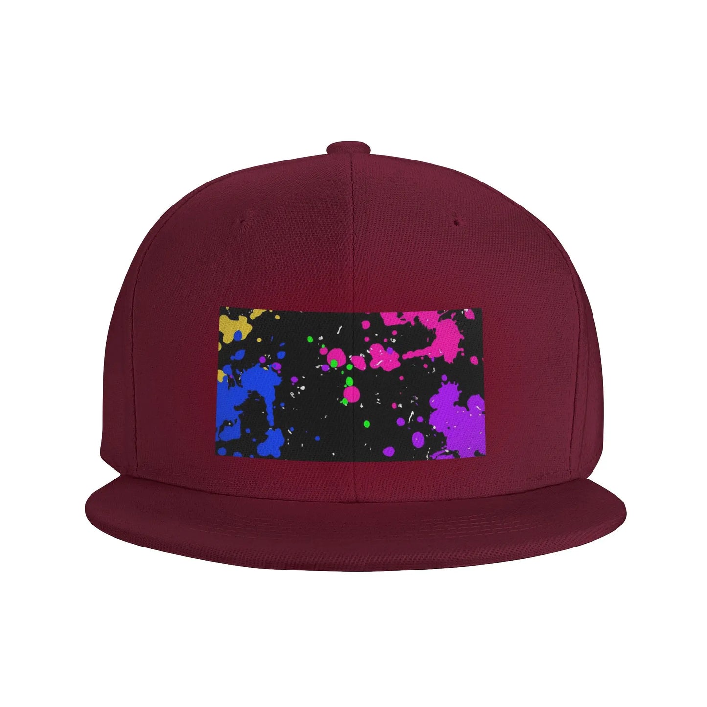 Colorful Graffiti Splatter Pattern Snapback Cap