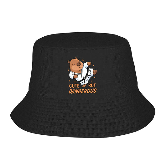 Capybara Cute Dangerous Harajuku Travel Bucket Hat