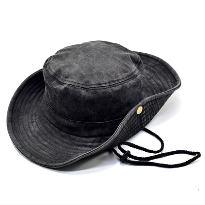 Vintage Washed Denim Unisex Bucket Hat