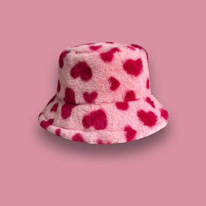 Fluffy Faux Fur Rabbit Bucket Hat