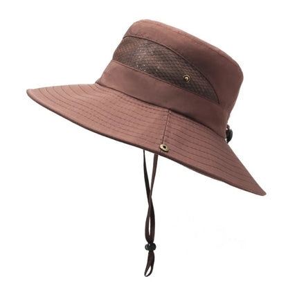 Adjustable Anti-UV Mesh Bucket Hat