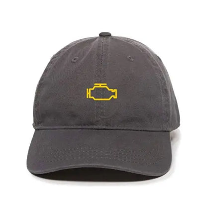 Check Engine Light Cotton Adjustable Baseball Cap