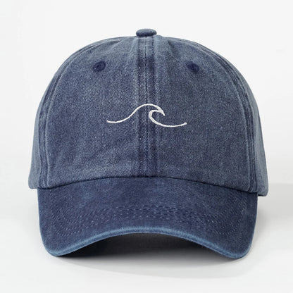 Wave Pattern Hip Hop Snapback Cap