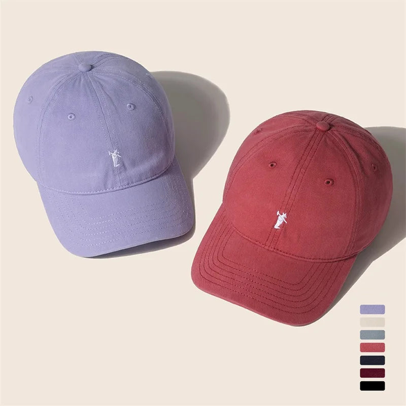 Unisex Simple Farmer Embroidery Cotton Baseball Cap