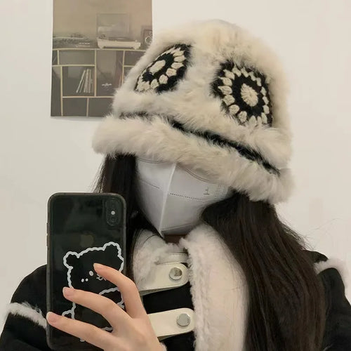 Lion Awakening Autumn Winter Fisherman Hat Women Cute Warm Cap