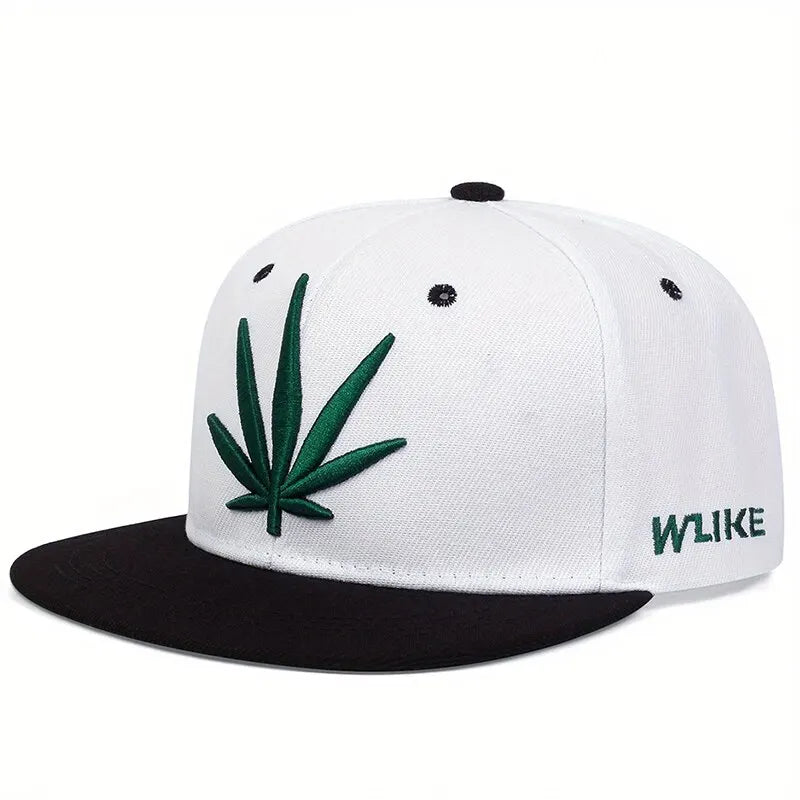 Unisex Plant Embroidery Hip-hop Hats