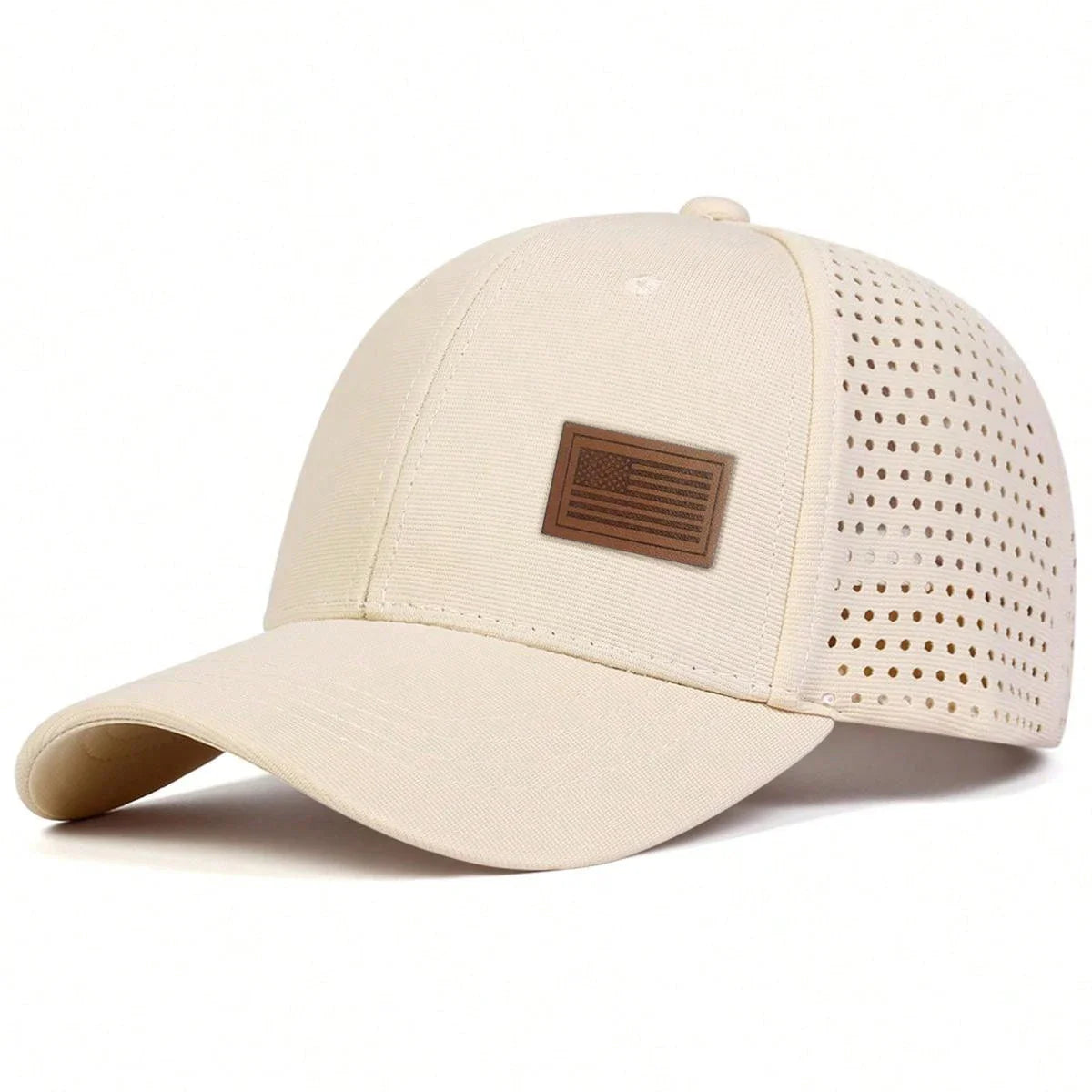 Unisex American Flag Label Baseball Net Caps