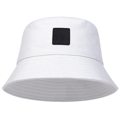 Unisex New York Leather Label Personality Bucket Hats