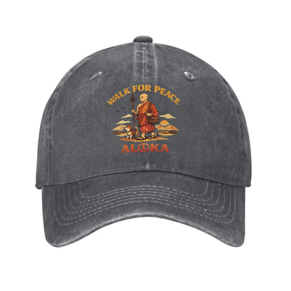 Walk For Peace Monk Dog Trucker Baseball Cap