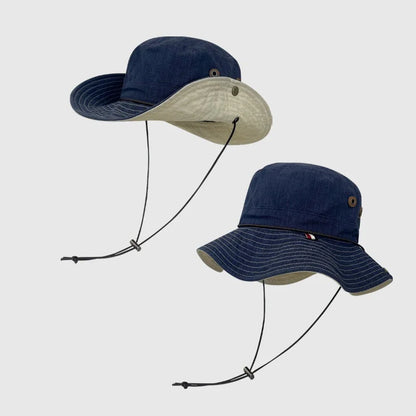 Unisex Solid Color Cotton Summer Bucket Hat