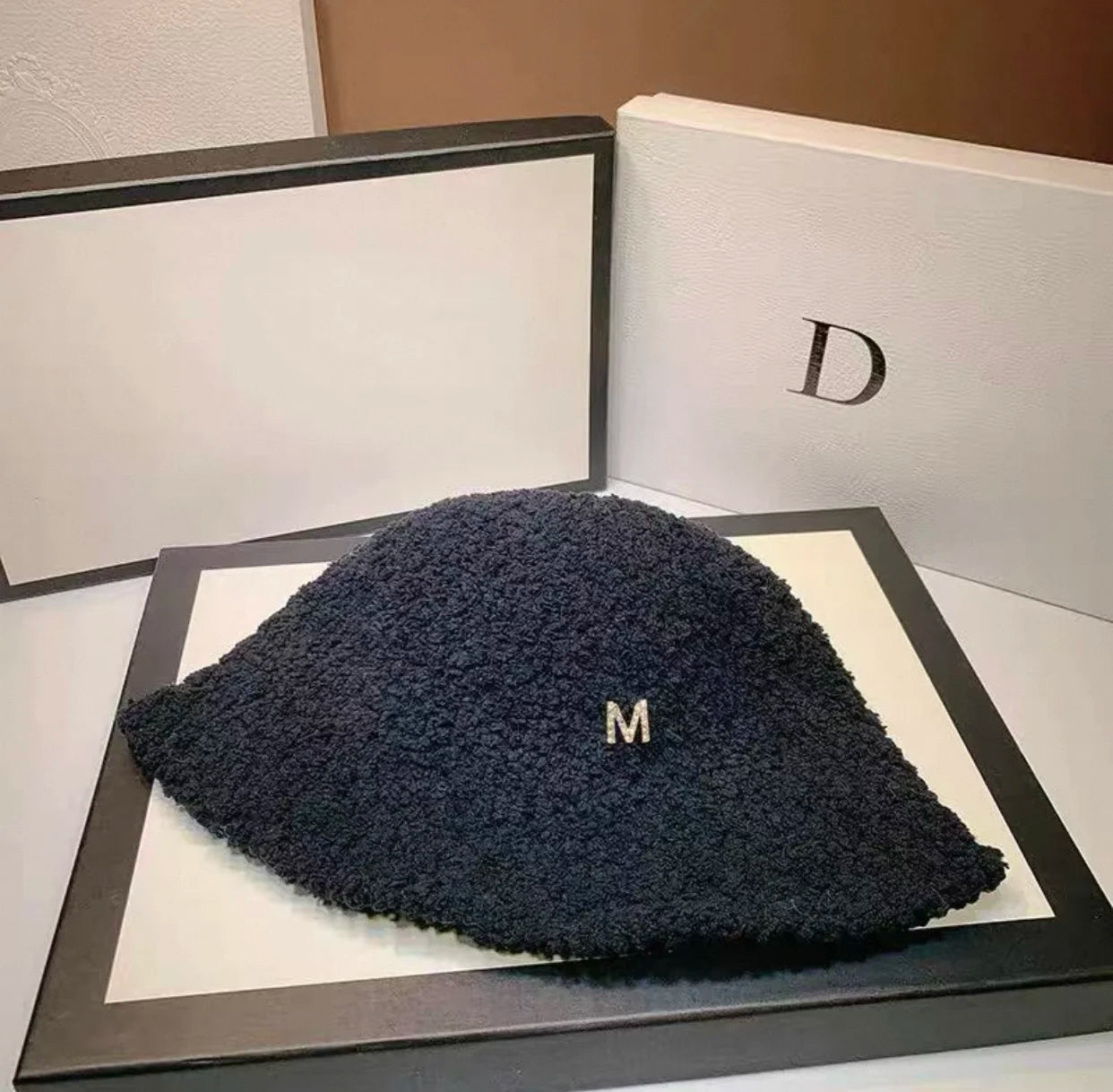 Winter Wool Bucket Hat with Ear Protectors