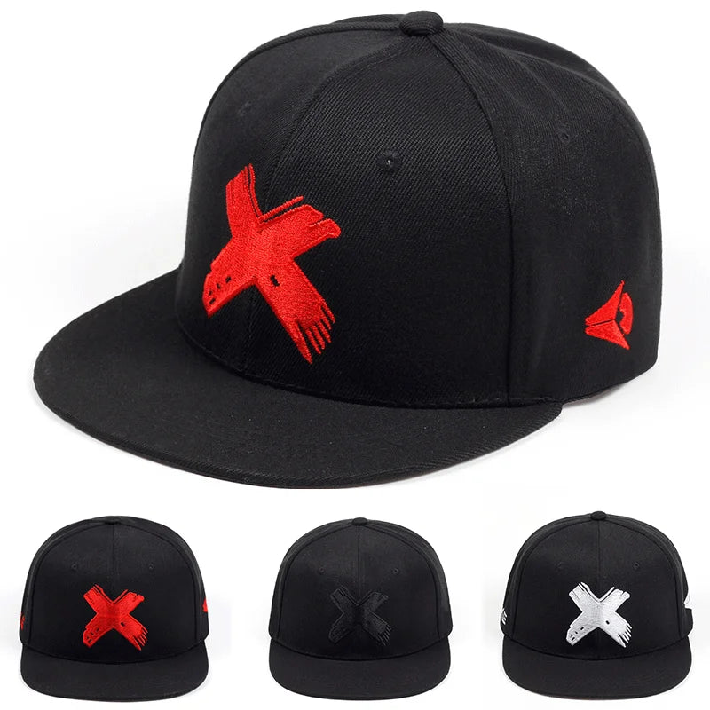 Unisex Simple Letter X Embroidery Hip-hop Hats