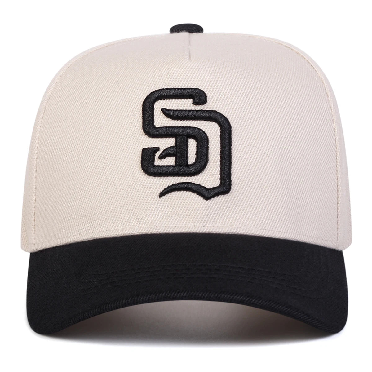 SD Letter Embroidered Adjustable Baseball Cap