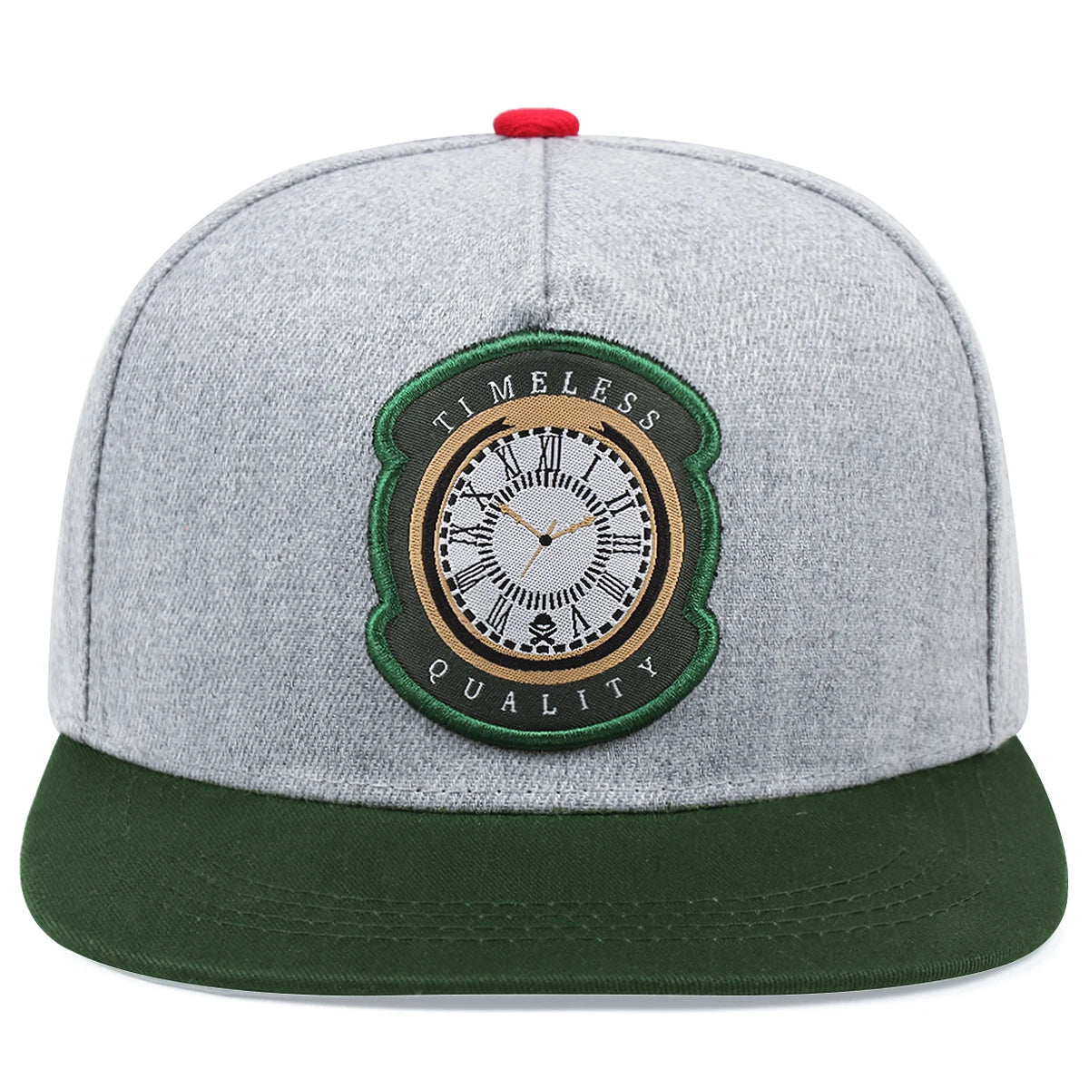 Clock Embroidered Hip-Hop Baseball Cap