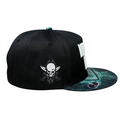 Trendy Hip-Hop Style Skull Embroidered Letter Print Baseball Cap